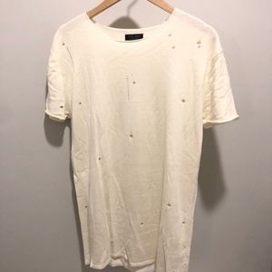 Zara “Holey” Scoop Neck